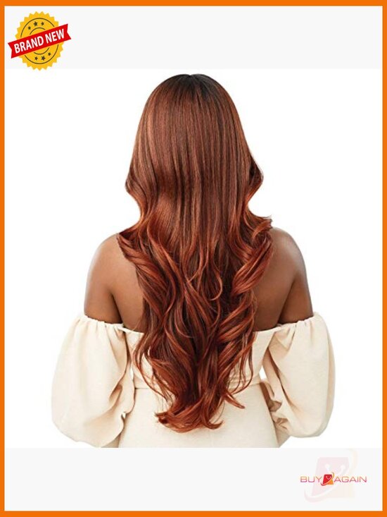 Lace Front Wig with Pre-Plucked Hairline, Heat Resistant Wavy Hair, 180%